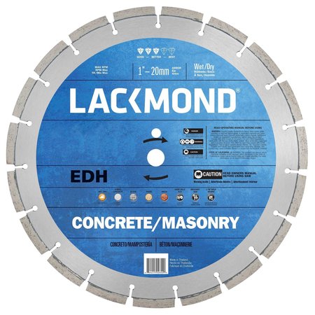 Lackmond 14 x 1 - 20mm arbor EDH Series, Cured Concrete / General Purpose EDH141251